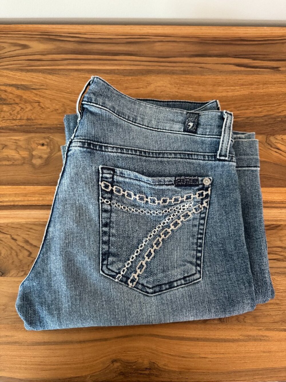 Fade to Blue Low Rise Boot Cut Jean Size 27